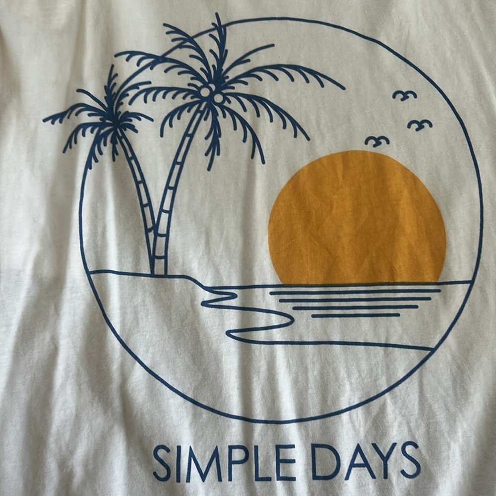 New Free Planet Men’s Simple Days Short Sleeve Tee Organic Cotton Eco Friendly L - Picture 4 of 6
